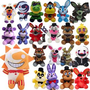 2026 핫 FNa 나이트 앳 프레디 Fnfa 귀여운 봉제 인형 보니 베어 폭시 만화 캐릭터 인형 프레디 장난감 어린이 팬 선물