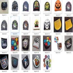 T 헤드커버 펌킨 골프 퍼터 커버 FASTBACK 말렛 조커 크라운 클라운 스플래싱 할로윈 FUTURA 투어 센터 샤프트 헤드커버