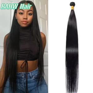 몽골 헤어 1/2/3개 묶음 100% 미가공 버진 헤어 위브 익스텐션 스트레이트 12A 등급 더블 웨프트 내추럴 블랙 헤어