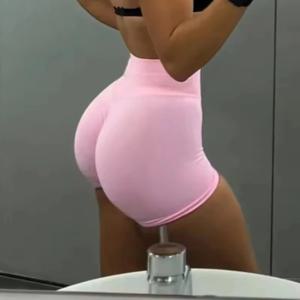 여성을위한 여름 하이 웨이스트 요가 반바지 세련되고 섹시한 러닝 피트니스 바지 솔리드 컬러 요가 레깅스 탄성 스타킹