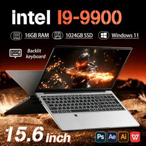15인치 윈도우 11 프로 노트북 인텔 코어 i9-9900 16GB 램 1TB SSD 오피스 게이머 스터디 노트북 컴퓨터 PC