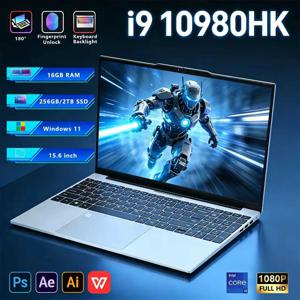 인텔 i9-10980HK 게이밍 노트북 16GB RAM 1TB M.2 SSD 윈도우 11 프로 오피스 스터디 휴대용 노트북 컴퓨터