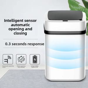 13L 스마트 센서 휴지통 완전 자동 방수 주방 거실 가정용 욕실 화장실 쓰레기통