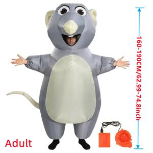 남자와 여자의 풍선 마우스 파티 의상 할로윈 동물 코스프레 성인 휴일 카니발 재미있는 파티 의상