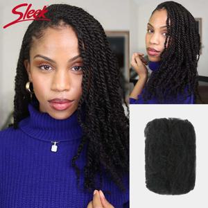 매끄러운 페루 타이트 아프로 킨키 벌크 헤어 100% Dreadlocks Twist Braid Hair Extension 경량 Natrual Color 용 인간의 머리카락