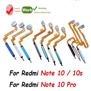 Xiaomi Redmi Note 10 Pro 10s 10 4G 5G 지문 센서 홈 리턴 키 메뉴 버튼 플렉스 리본 케이블