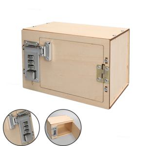 DIY 나무 암호 상자 조립 코드 상자, 과학 학교 프로젝트 실험 키트, 과학 장난감 스템 교육 완구