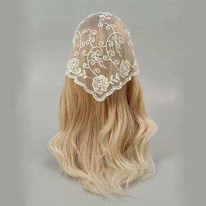 할로우 레이스 삼각형 스카프 헤드 랩 스카프, 오피스 레이디 손목 헤어 타이, 반다나 스카프, 여성 소녀 머리띠, 헤어 밴드