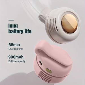 MF019 미니 회오리 바람 휴대용 스냅온 충전 선풍기 허리 클립, 미니 회오리 바람 선풍기, 3 단 핸즈프리 무소음 강풍