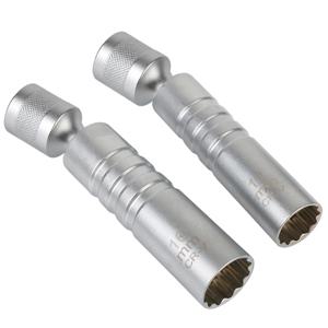 14mm 16mm 자기 얇은 벽 범용 조인트 점화 플러그 소켓 12 각도 유연한 소켓 렌치 자동차 수리 도구