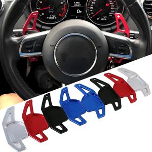 아우디 A4 B8 A3 8P S3 A5 A6 S6 C6 Q5 A8 R8 TT TTS MK2 8J Avant 자동차 스티어링 휠 패들 확장 DSG 용 2Pcs 패들 시프터