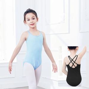 소녀 더블 캐미솔 레오타드 유아 발레 레오타드 귀여운 댄스 바디 슈트 스파게티 스트랩 체조 레오타드 발레리나 의상