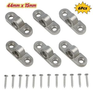 캐러밴 Motorhome 텐트 차양 고정 버클 RV 부품 액세서리에 대 한 6Pcs 스테인레스 스틸 천막 Eyelets 벽 Eyelets