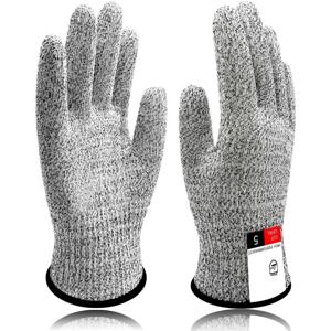 인기 판매중인 안전 절단 방지 장갑, 식품 등급 5단계 보호 주방 장갑, 절단 방지 장갑 1쌍