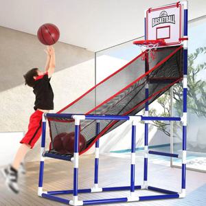 아케이드 농구 게임 세트 높이 조절 가능 미니 링 포함 남자아이 장난감 홈파티 마당 카니발 가족 부모 자녀 게임