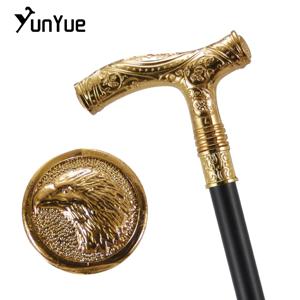 골드 남성 독수리 금속 조각 워킹 지팡이 신사 컬렉션 패션 우아한 워킹 스틱 코스프레 영화 소품 파티 지팡이