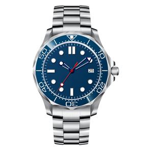 사용자 정의 nh35 시계 41mm 사파이어 무균 Reloj Hombre 남성용 시계 세라믹 빛나는 10 바 자동 기계식 손목 시계