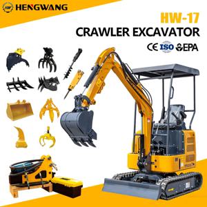 디젤 미니 크롤러 굴삭기 2톤 유압식 소형 트랙터 1톤 미니 굴착기 CE/EPA/ISO 인증 굴착기 건설 장비