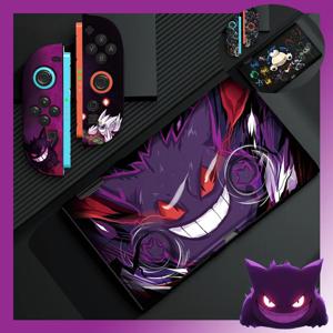 Nintendo Switch 2/NS Oled 게임 콘솔 용 만화 Gengar 케이스 Joy-con 분할 유형 디자인 충격 방지 방울 방지 보호 커버