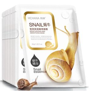 10pcs 달팽이 모이스춰 라이징 페이스 마스크 보충 오일 컨트롤 텐더 페이스 시트 마스크 페이셜 마스크 스킨 케어 한국 화장품