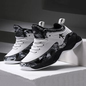 2025년 신상 남아 브랜드 농구화, 아동용 스니커즈, 두꺼운 밑창, 미끄럼 방지, 어린이 스포츠화, 아동용 농구 트레이너 신발