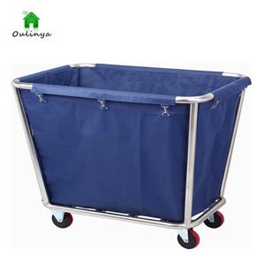 호텔 리넨 카트 객실용 작업 카트 스테인레스 스틸 서비스 카트 세탁 카트 호텔 청소 카트 바퀴가 달린 손수레