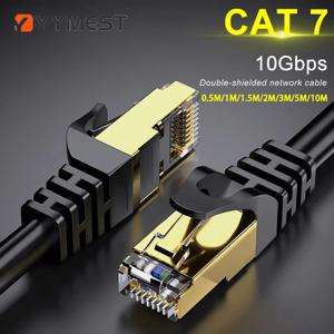 CAT7 이더넷 케이블 10Gbps 고속 라운드 LAN 케이블 SFTP RJ45 네트워크 케이블 인터넷 코드 (라우터, 모뎀, PC, PS4용 패치 케이블)