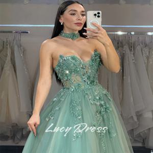 루시 맞춤형 파티 드레스 긴 소매가있는 드레스 파티를위한 웨딩 드레스 특별 행사 드레스 우아한 가운 댄스 파티 드레스