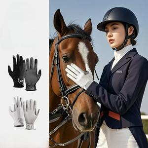 승마 장갑 야외 승마 장비 태양 보호 승마 의류 내마모성 경마 터치 스크린
