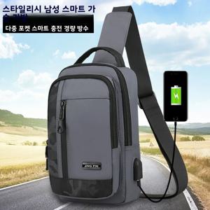 캐주얼 남성용 크로스바디 백 패션 브랜드 앞가슴 가방 싱글 숄더 슬링백 레저 스포츠 백 나일론 소재 지퍼 잠금