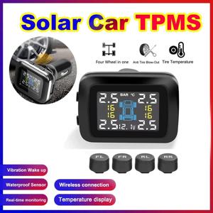 TY09 스마트 담배 라이터 USB TPMS 자동차 타이어 압력 경보 모니터 시스템 4 센서 디스플레이 타이어 압력 온도 경보