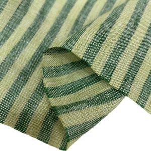 프랑스산 플랙스 원단 100% 린넨 14수 원사 염색 스트립 린넨 원단 남성 셔츠 여성 드레스 바지용