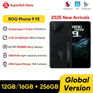 2025 새로운 ASUS ROG Phone 9 FE 5G 게이밍 폰 스냅드래곤 8 Gen 3 6.78인치 185Hz E6 AMOLED 디스플레이 50MP 소니 IMX890 65W 하이퍼차지
