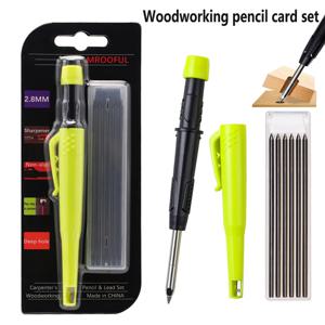 목공 연필 카드 세트, 깊은 구멍 마킹 및 그리기, 2.8mm 신뢰할 수 있고 내구성이 뛰어난 리드 포함, 목수 엔지니어링용
