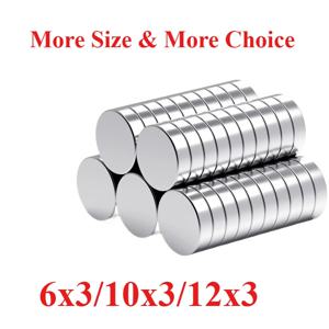 초강력 자석 원형 디스크 자석 냉장고 가정 사무실 공예용 6x3/10x3/12x3, 주방, 작업장, 보관용 다용도