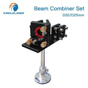 KINDLELASER 빔 결합기 세트 D20/25mm CVD ZnSe 빔 결합기 + 마운트 + CO2 레이저 조각 절단기용 레이저 포인터