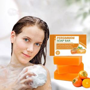 몸 냄새 제거용 감비누, 얼굴과 몸 세정용 수제 감녹차비누, 순한 데오도란트 목욕비누