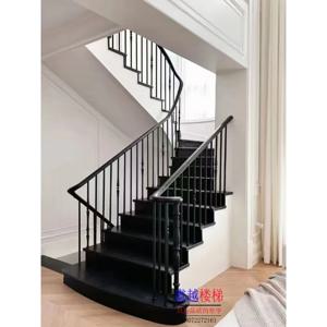 현대적인 심플한 단조 알루미늄 아트 조명 고급스러운 심플한 유럽 및 미국식 유리 원목 난간 빌라 고급 컬럼