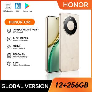 글로벌 버전 HONOR X9d 5G 12GB+256GB 6.79인치 AMOLED 스크린 108MP AI 카메라 8300mAh 배터리 66W 슈퍼차징 듀얼 SIM