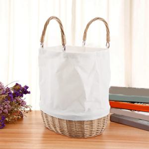 ABQR 방수 여성 라탄 클러치 핸드백 여름 비치 위커 백 여성 레저용 토트백