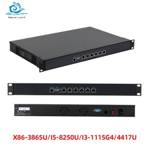 Helorpc 1U 랙 미니 PC 6xIntel 82574L/82583V 기가비트 인텔 셀러론 3865U DDR3 SSD 네트워크 라우터 서버 방화벽 장치