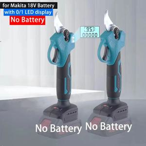 브러시리스 전기 전정 가위 0/1 LED 디스플레이가 있는 정원용 전정기 마키타 18V용 무선 전기 가위(배터리 없음)