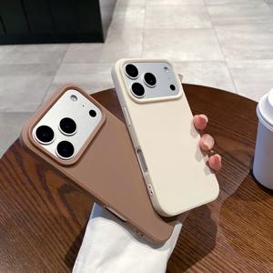 심플 커플 캔디 컬러 아이폰 17 16 15 14 13 폰 케이스 17 16 15 14 프로 맥스 소프트 충격 방지 백 커버