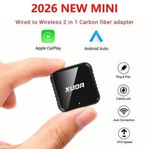 미니 무선 2 in1 카플레이 어댑터 안드로이드 아이폰용 유선에서 무선 AI 박스 USB 연결 볼보 MG 기아 체리 토요타용