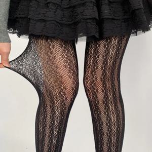 새로운 패턴 여성 섹시 레이스 망사 타이츠 JK 화이트 베이지 스타킹 여성용 나일론 탄력성 방지 고무줄 하이웨이스트 메쉬 팬티스타킹