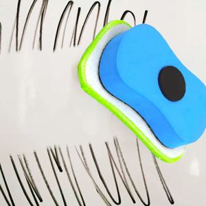 3pcs 세척 가능한 자석 화이트보드 지우개 이동식 에바 스폰지 클리너 사무실 학교 먼지 없는 보드 와이퍼 재사용 가능