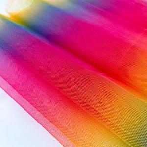 160x90cm 부드러운 무지개 튤 원단 육각형 메쉬 튜튜 드레스 제작 사진 배경 천 웨딩 신부 드레스 크리스마스 파티 장식