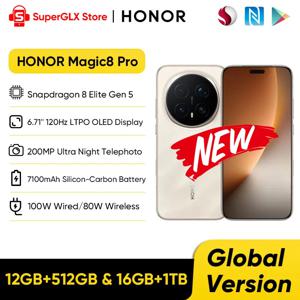 글로벌 버전 HONOR Magic8 Pro 스냅드래곤 8 엘리트 Gen 5 6.71인치 120Hz OLED 디스플레이 7100mAh 100W 슈퍼차지 매직 8 프로 폰