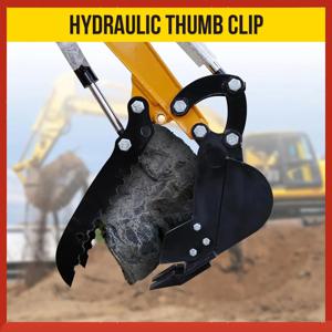 유압 썸 클립 Mn 스틸 싱글 홀 유압 썸 클립 미니 굴삭기 교체 부품 3.46인치 센터 간격