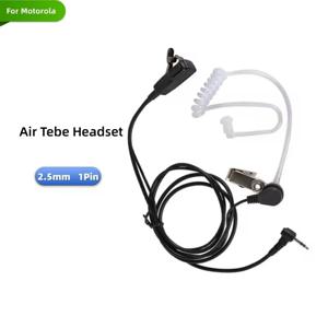 2.5mm 이어폰 1Pin 라디오 공기 은밀한 음향 튜브 이어폰 헤드셋, Motorola T5428 TLKR T5 XTR446과 호환되는 PTT 마이크 포함